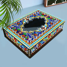 Load image into Gallery viewer, Classic Mandala Style Storage Box Cosmetics Collection with Mirror (MH204)