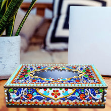 Load image into Gallery viewer, Classic Mandala Style Storage Box Cosmetics Collection with Mirror (MH204)