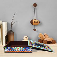Load image into Gallery viewer, Classic Mandala Style Storage Box Cosmetics Collection with Mirror (MH204)