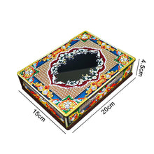 Load image into Gallery viewer, Classic Mandala Style Storage Box Cosmetics Collection with Mirror (MH205)