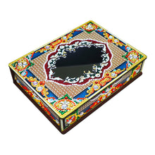 Load image into Gallery viewer, Classic Mandala Style Storage Box Cosmetics Collection with Mirror (MH205)