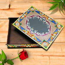 Load image into Gallery viewer, Classic Mandala Style Storage Box Cosmetics Collection with Mirror (MH205)