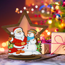 Load image into Gallery viewer, Wooden Christmas Ornament Single-Sided Special Shaped Crystal Bright Diamond