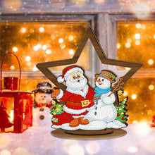 Load image into Gallery viewer, Wooden Christmas Ornament Single-Sided Special Shaped Crystal Bright Diamond