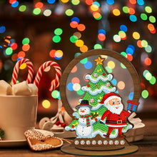 Load image into Gallery viewer, Wooden Christmas Ornament Single-Sided Special Shaped Crystal Bright Diamond