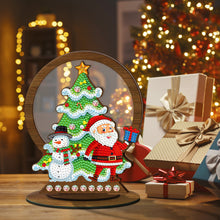 Load image into Gallery viewer, Wooden Christmas Ornament Single-Sided Special Shaped Crystal Bright Diamond