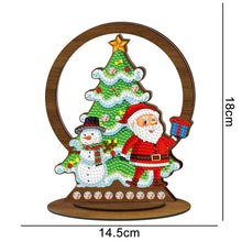 Load image into Gallery viewer, Wooden Christmas Ornament Single-Sided Special Shaped Crystal Bright Diamond