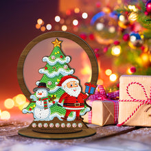 Load image into Gallery viewer, Wooden Christmas Ornament Single-Sided Special Shaped Crystal Diamond (BJP606)