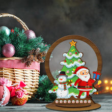 Load image into Gallery viewer, Wooden Christmas Ornament Single-Sided Special Shaped Crystal Diamond (BJP606)