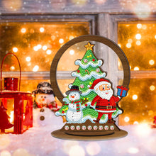 Load image into Gallery viewer, Wooden Christmas Ornament Single-Sided Special Shaped Crystal Diamond (BJP606)