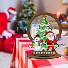 Load image into Gallery viewer, Wooden Christmas Ornament Single-Sided Special Shaped Crystal Bright Diamond