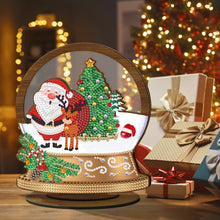 Load image into Gallery viewer, Wooden Christmas Ornament Single-Sided Special Shaped Crystal Bright Diamond