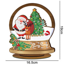 Load image into Gallery viewer, Wooden Christmas Ornament Single-Sided Special Shaped Crystal Diamond (BJP608)