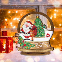 Load image into Gallery viewer, Wooden Christmas Ornament Single-Sided Special Shaped Crystal Bright Diamond