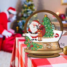 Load image into Gallery viewer, Wooden Christmas Ornament Single-Sided Special Shaped Crystal Bright Diamond