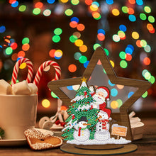 Load image into Gallery viewer, Wooden Christmas Ornament Single-Sided Special Shaped Crystal Diamond (BJP609)