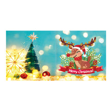 Load image into Gallery viewer, DIY Handmade Cards Diamond Painting Christmas Greeting Cards Holiday Party Cards