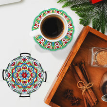 Load image into Gallery viewer, DIY Acrylic Diamond Coaster Set Mandala Style (12 Piece Set 1 Rack) (BD204)