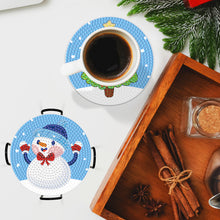 Load image into Gallery viewer, DIY Acrylic Diamond Coaster Set Christmas Style (8 Piece Set 1 Rack) (BD205)