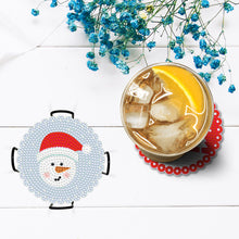 Load image into Gallery viewer, DIY Acrylic Diamond Coaster Set Christmas Style (8 Piece Set 1 Rack) (BD206)