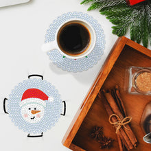 Load image into Gallery viewer, DIY Acrylic Diamond Coaster Set Christmas Style (8 Piece Set 1 Rack) (BD206)
