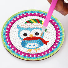 Load image into Gallery viewer, DIY Acrylic Diamond Coaster Set Owl Style (8 Piece Set + 1 Rack) (BD208)