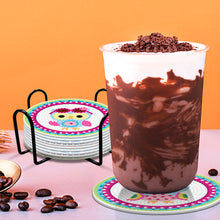 Load image into Gallery viewer, DIY Acrylic Diamond Coaster Set Owl Style (8 Piece Set + 1 Rack) (BD208)