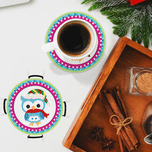 Load image into Gallery viewer, DIY Acrylic Diamond Coaster Set Owl Style (8 Piece Set + 1 Rack) (BD208)
