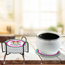 Load image into Gallery viewer, DIY Acrylic Diamond Coaster Set Owl Style (8 Piece Set + 1 Rack) (BD208)