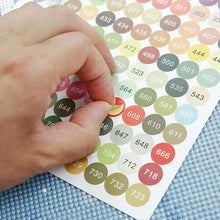 Load image into Gallery viewer, Number Label Stickers for Diamond Painting Storage Box Bottle (Colorful)