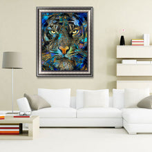 Load image into Gallery viewer, Diamond Painting - Full Square - LeaRoche's blue tiger (50*60CM)