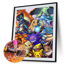 Load image into Gallery viewer, Diamond Painting - Full Round - Japanese Pok¨¦mon Series - Evolution Collection (40*50CM)