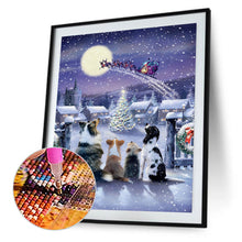 Load image into Gallery viewer, Diamond Painting - Full Round - Christmas cats and dogs (30*40CM)