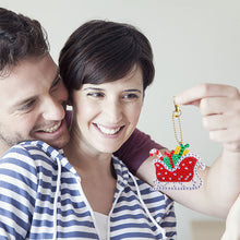 Load image into Gallery viewer, DIY Diamond Painting Keychain 5pcs (Double-Sided Diamond Paste)