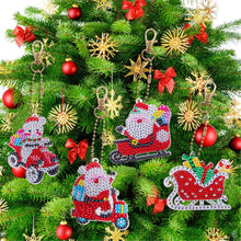 Load image into Gallery viewer, DIY Diamond Painting Keychain 5pcs (Double-Sided Diamond Paste)