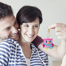 Load image into Gallery viewer, DIY Diamond Painting Keychain 5pcs (Double-Sided Diamond Paste)