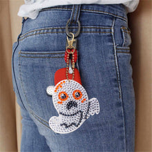 Load image into Gallery viewer, DIY Diamond Painting Keychain 5pcs (Double-Sided Diamond Paste)