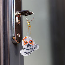Load image into Gallery viewer, DIY Diamond Painting Keychain 5pcs (Double-Sided Diamond Paste)