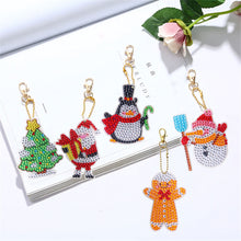 Load image into Gallery viewer, DIY Diamond Painting Keychain 5pcs (Double-Sided Diamond Paste)