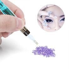 Load image into Gallery viewer, Colorful Diamond Paste Point Drill Pen (Blue Dot Drill Pen 6 Kinds Pen Tips)