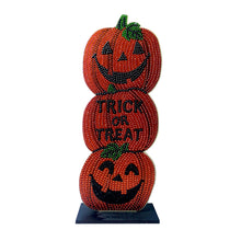 Load image into Gallery viewer, 5D DIY Diamond Painting Ornament Halloween Crystal Drill Wooden Christmas Decor