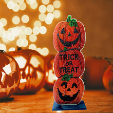 Load image into Gallery viewer, 5D DIY Diamond Painting Ornament Halloween Crystal Drill Wooden Christmas Decor