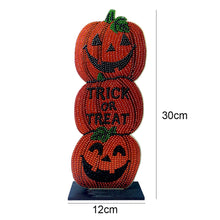 Load image into Gallery viewer, 5D DIY Diamond Painting Ornament Halloween Crystal Drill Wooden Christmas Decor