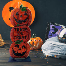 Load image into Gallery viewer, 5D DIY Diamond Painting Ornament Halloween Crystal Drill Wooden Christmas Decor