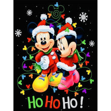 Load image into Gallery viewer, Diamond Painting - Full Round - Christmas Disney Mickey and Minnie Mouse (30*40CM)