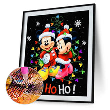 Load image into Gallery viewer, Diamond Painting - Full Round - Christmas Disney Mickey and Minnie Mouse (30*40CM)