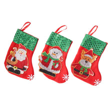 Load image into Gallery viewer, 3pcs Christmas Stockings Hanging Pendants DIY Diamond Painting Kit (WZ001)