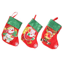 Load image into Gallery viewer, 3pcs Christmas Stockings Hanging Pendants DIY Diamond Painting Kit (WZ002)