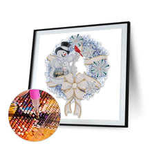 Load image into Gallery viewer, Diamond Painting - Partial Special Shaped - christmas wreath (30*30CM)