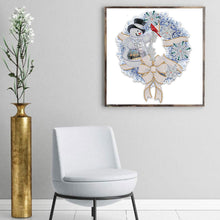 Load image into Gallery viewer, Diamond Painting - Partial Special Shaped - christmas wreath (30*30CM)